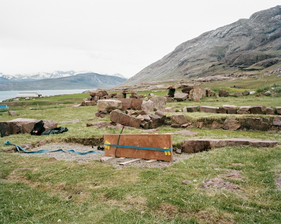 Gardar Stone, Igaliku, Greenland, 2014, C-print, 24"x30" © Jessica Auer