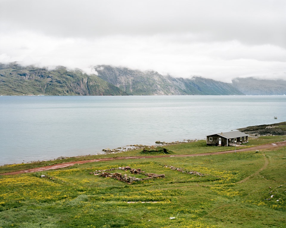 Ruins and Café, Brattahlid (Quassiarsuk), 2014, C-print, 40"x50" © Jessica Auer