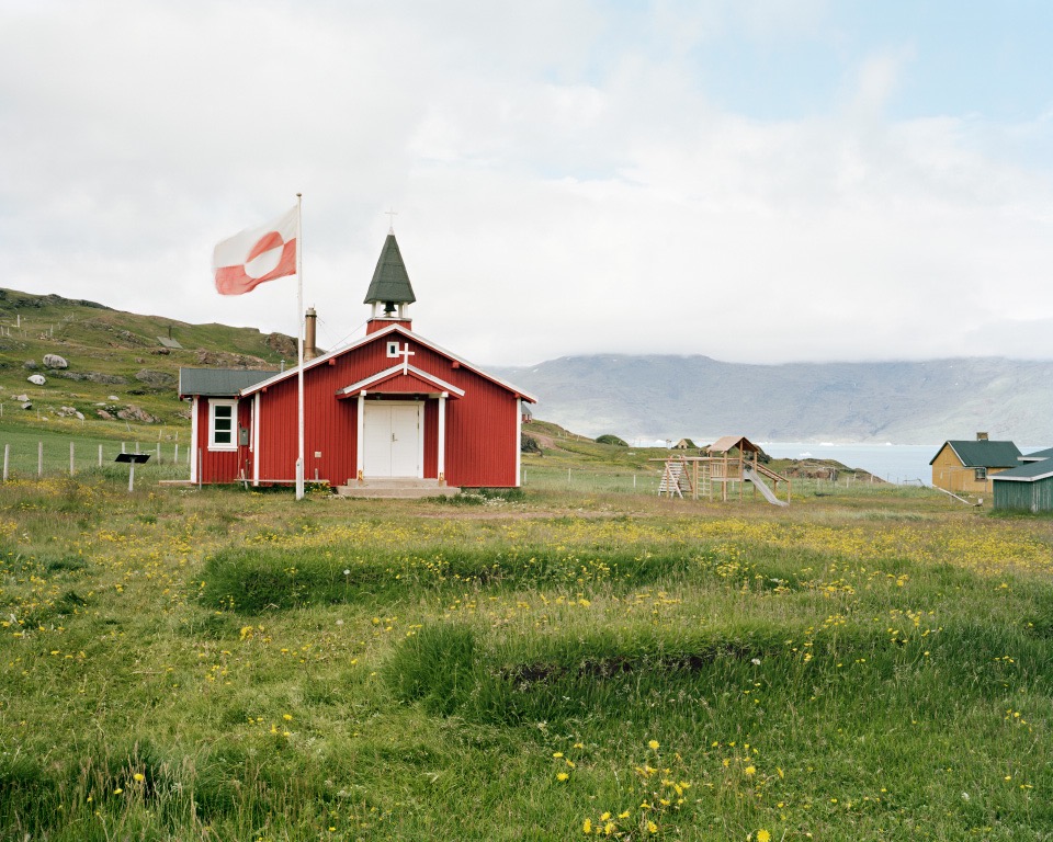 Quassiarsuk Church, Greenland, 2014, C-print, 24"x30" © Jessica Auer