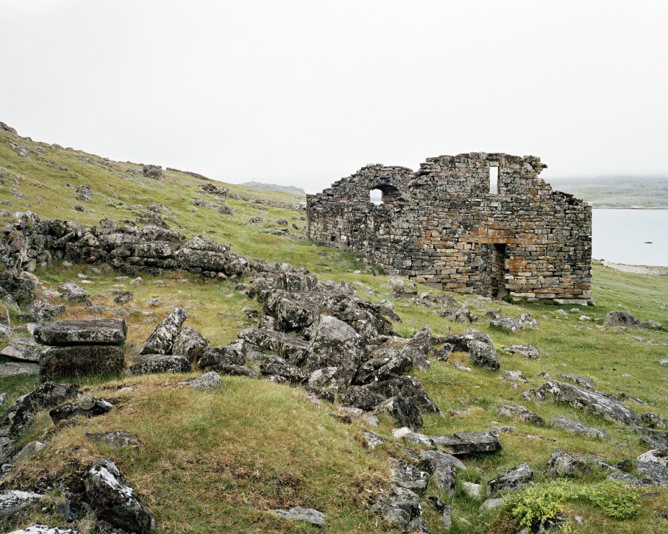 Hvalsey Church, Greenland, 2014, C-print, 40"x50" © Jessica Auer